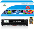 True Image Compatible Toner Cartridge for HP 312A 312X CF380A CF381A CF382A CF383A Set LaserJet Pro MFP M476nw/M476dn/M476dw Printer Ink (Black 1-Pack)