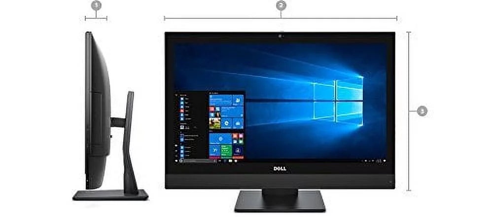Dell Optiplex 7450 FHD 24in All in One Computer PC (Intel Quad Core i5-6500, 8GB Ram, 256GB SSD, HDMI, WiFi, DVD-RW) Windows 10 Pro (used)