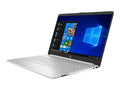 HP Laptop 15-dy1025nr - Intel Core i3 1005G1 / 1.2 GHz - Win 10 Home in S mode - UHD Graphics - 4 GB RAM - 256 GB SSD NVMe - 15.6 touchscreen 1366 x 768 (HD) - Wi-Fi 5 - natural silver, vertical brushed pattern, paint finish (cover and base), in-mou