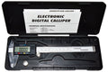 Steel 6-Inch Digital Caliper with Large LCD Screen, Includes Battery and Storage Case