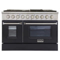 Kucht Professional 48 Stainless Steel Propane Gas Range in Silver/Black