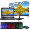 Restored 13.3 Inch Laptop HD Screen, Core i3 5th Gen Processor, 8GB DDR3 RAM, 480GB SSD, MTG New 24 Inch Monitor, HDMI, Inbuilt Webcam, HDMI, Wi-Fi, Bluetooth, Windows 10 Pro (Renewed)
