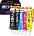 Compatible Ink Cartridges Replacement for Canon 280 and 281 PGI-280XXL CLI-281XXL for PIXMA Canon Pixma-TR7500