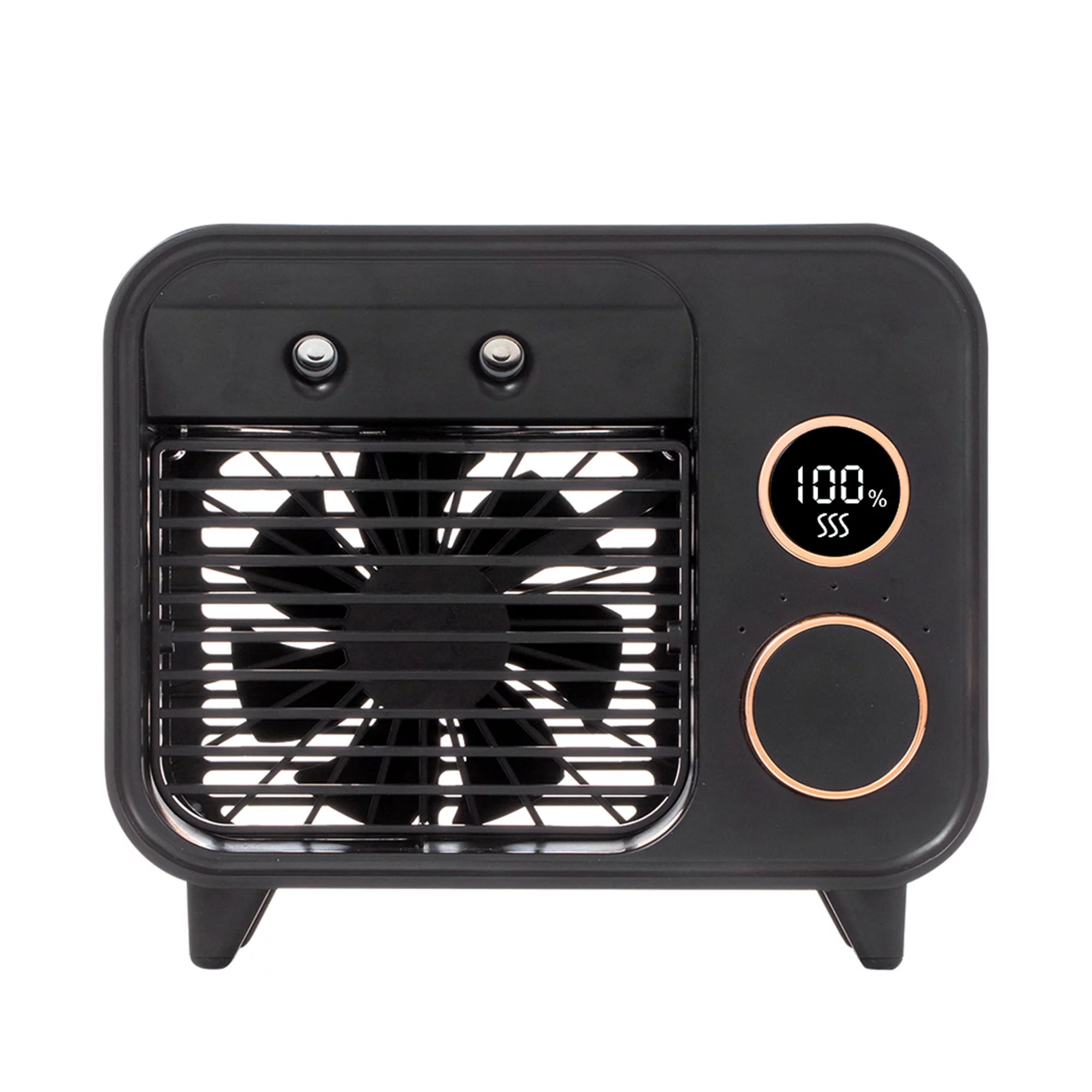 hirigin Mini Spray Fan, Five-speed Adjustable Wind Power Display Machine