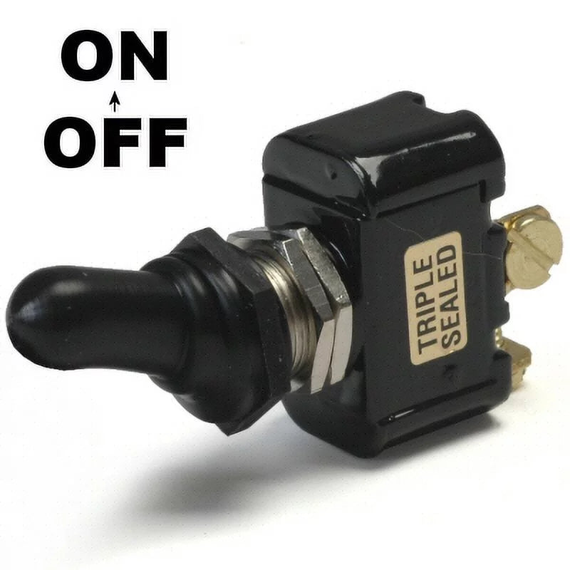 K-Four Off / On Double Pole 20 Amp Sand Sealed Toggle Switch With Screw Terminals