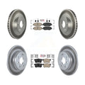 Transit Auto - Front Rear Ceramic Pads And Coated Disc Brake Rotors Kit For 2002-2004 Honda CR-V KGA-101941