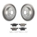 Transit Auto - Rear Coated Disc Brake Rotors And Ceramic Pads Kit For Ford Edge Fusion Lincoln MKX MKZ Nautilus Continental Police Responder Hybrid SSV Plug-In KGT-101681