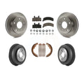 Transit Auto - Front Rear Disc Brake Rotors Ceramic Pads And Drum Kit For 1994-1999 Dodge Ram 1500 4WD K8C-102488