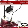 American Shifter  TH200 Shifter Kit Black 23 in. Swan E Brake Cable Clamp Trim Kit for DF03E