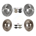 Transit Auto - Front Ceramic Rear Semi-Metallic Pads And Disc Brake Rotors Kit For Ford Fusion Lincoln MKZ K8A-101575