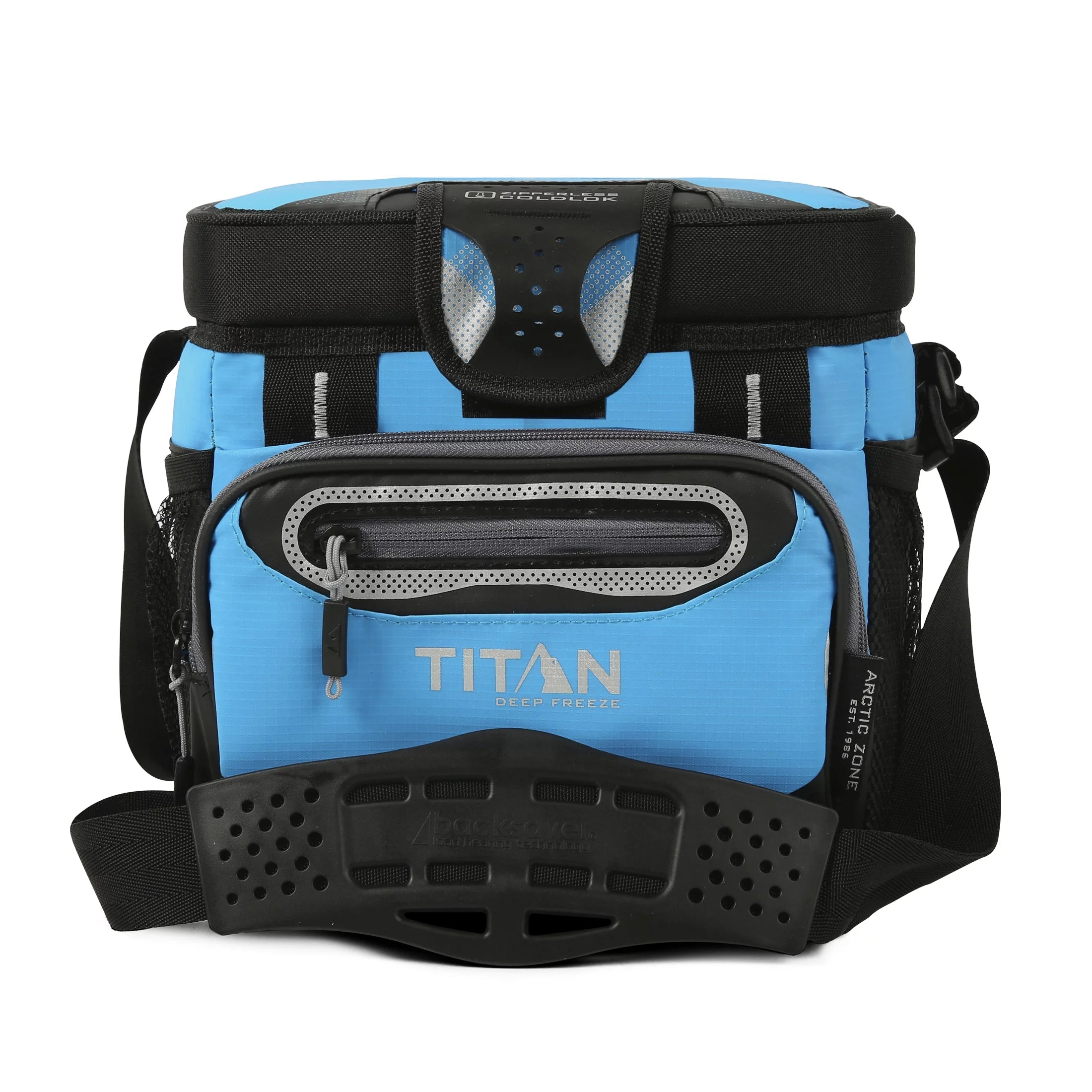 Arctic Zone? Titan Deep Freeze? 9 Can/6 Quart Zipperless HardBody? Cooler - Process Blue