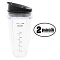2-Pack Replacement 24 oz Nutri Ninja Cup 103KCP for BL480D Nutri Ninja Blender
