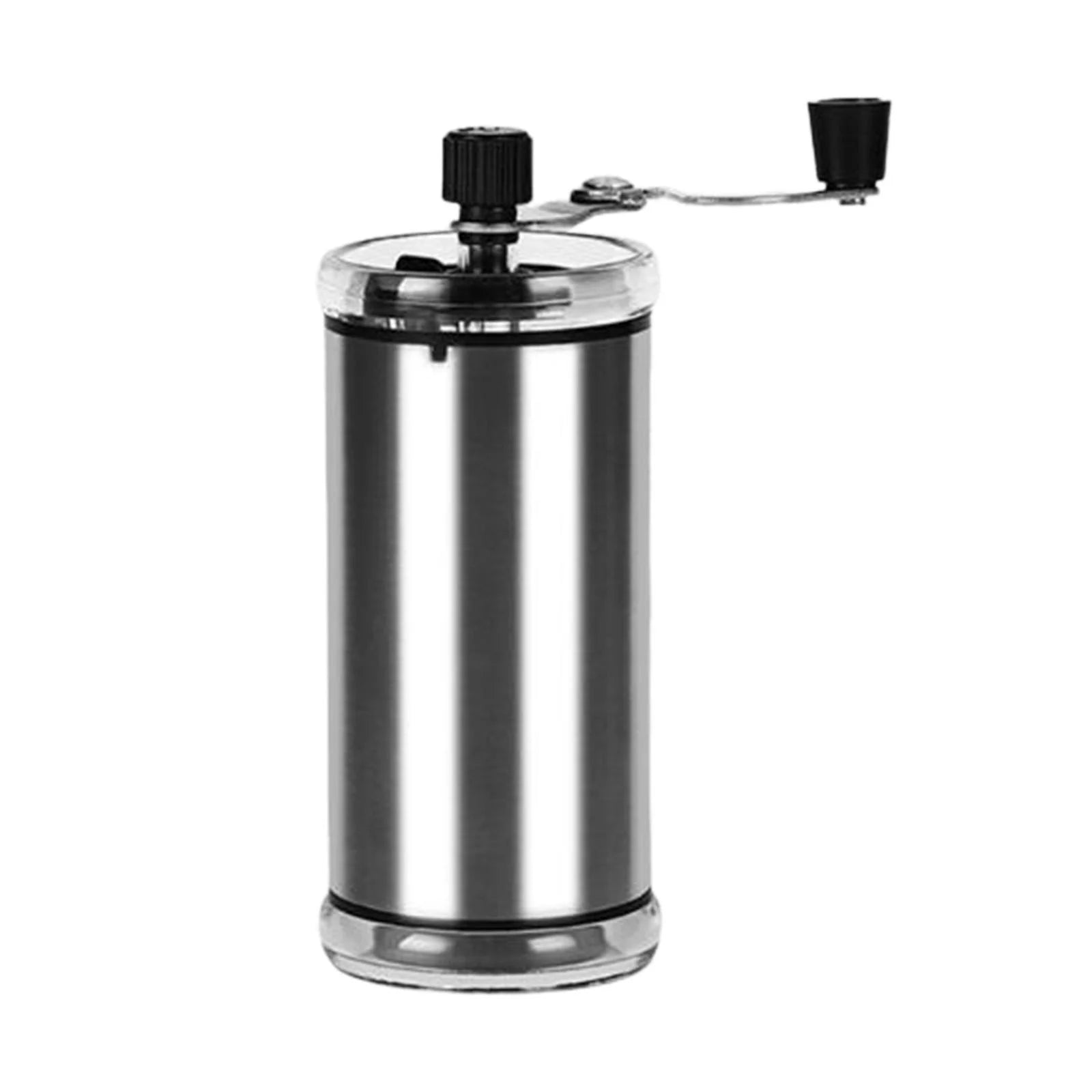 Hand Coffee Grinder Hand Crank Coffee Mill Stainless Steel with 4 Adjustable Settings Ideal Gift Portable Ceramics Burr for Bar Home Hiking