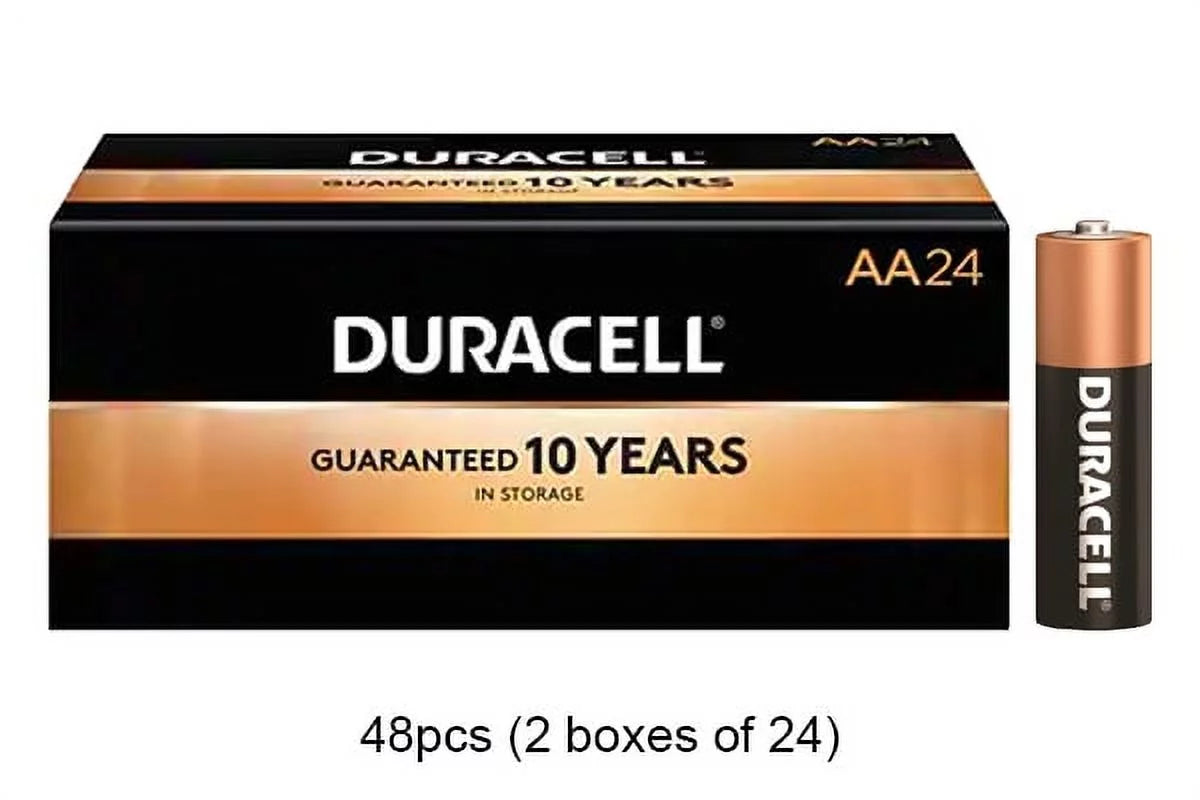 48 x AA Duracell Coppertop MN1500 Alkaline Battery (BOXED)