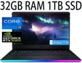 MSI GE76 Raider 17 Gaming Laptop, 11th Gen Intel Core i7-11800H 8-Cores Processor, NVIDIA GeForce RTX 3060 6GB GDDR6 Graphics, 32GB DDR4 1TB PCIe SSD, 17.3 Thin Bezel FHD Display, Windows 11 Pro