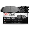 Dynamic Friction Company 5000 Advanced Brake Pads - Semi Metallic 1551-0755-00-Front Set For 1998-2002 Mazda 626, 2003 Mazda Protege