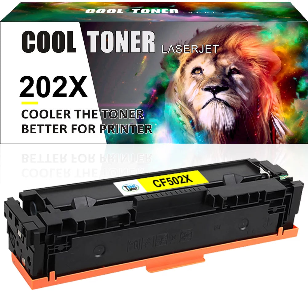 Cool Toner 1-Pack Compatible Toner Replacement for HP CF502X Color LaserJet Pro M254dw M254dn M254nw, MFP-M281fdw MFP-M281fdn MFP-M281cdw MFP-M280nw Printer Yellow