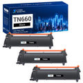 3-Pack TN660 TN630 Toner Cartridge Replacement Compatible for Brother TN-660 TN-630 HL-L2300D L2380DW L2340DW DCP-L2540DW MFC-L2700DW Printer Ink (Black)