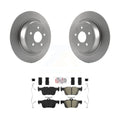 Transit Auto - Rear Coated Disc Brake Rotors And Semi-Metallic Pads Kit For Ford Fusion Escape Lincoln MKC MKZ MKX Continental KGA-104002