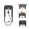Zimtown 200,000 BTU High Pressure Single Burner Portable Propane Camping Stove, Black