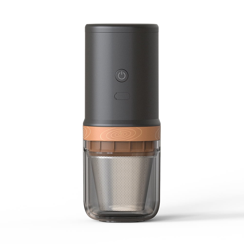Pinnaco Electric Burr Coffee Grinder, 25 Gears Adjustable, Portable USB Rechargeable Burr Mill, Stainless Steel Core, Cleaning Brush, for Espresso French Press Drip Coffee