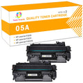Toner H-Party Compatible 05A Toner Cartridge Black for HP 05A CE505A CE505X P2035 Toner for HP P2035 P2035N P2055DN P2030 P2050 P2055X P2055D Printer Ink (Black 2-Pack)