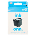 onn. Remanufactured Ink Cartridge, HP 62XL, Black