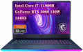 MSI GE76 Raider Gaming Laptop, Intel Core i7-11800H, GeForce RTX 3060, 17.3 FHD 144HZ Laptop, 16GB RAM 512GB NVMe SSD, Wi-Fi6, Windows 10, with Hotface 32GB USB Card