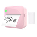 Mini Pocket Photo Printer Portable Thermal Printing Machine 203DPI Wireless BT Connection for Picture Lable DIY Handcraft List Meno Notes Journal Receipt Paper Instant Printer Sticker with 1