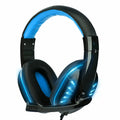 Gaming Headset Surround Sound Wired Headset Gamer For PS4 with RGB Light Noise Cancelling Mic Gaming Headphone,Red
