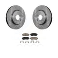 Transit Auto - Front Disc Brake Rotors And Ceramic Pads Kit For Honda CR-V Crosstour Accord K8C-100532