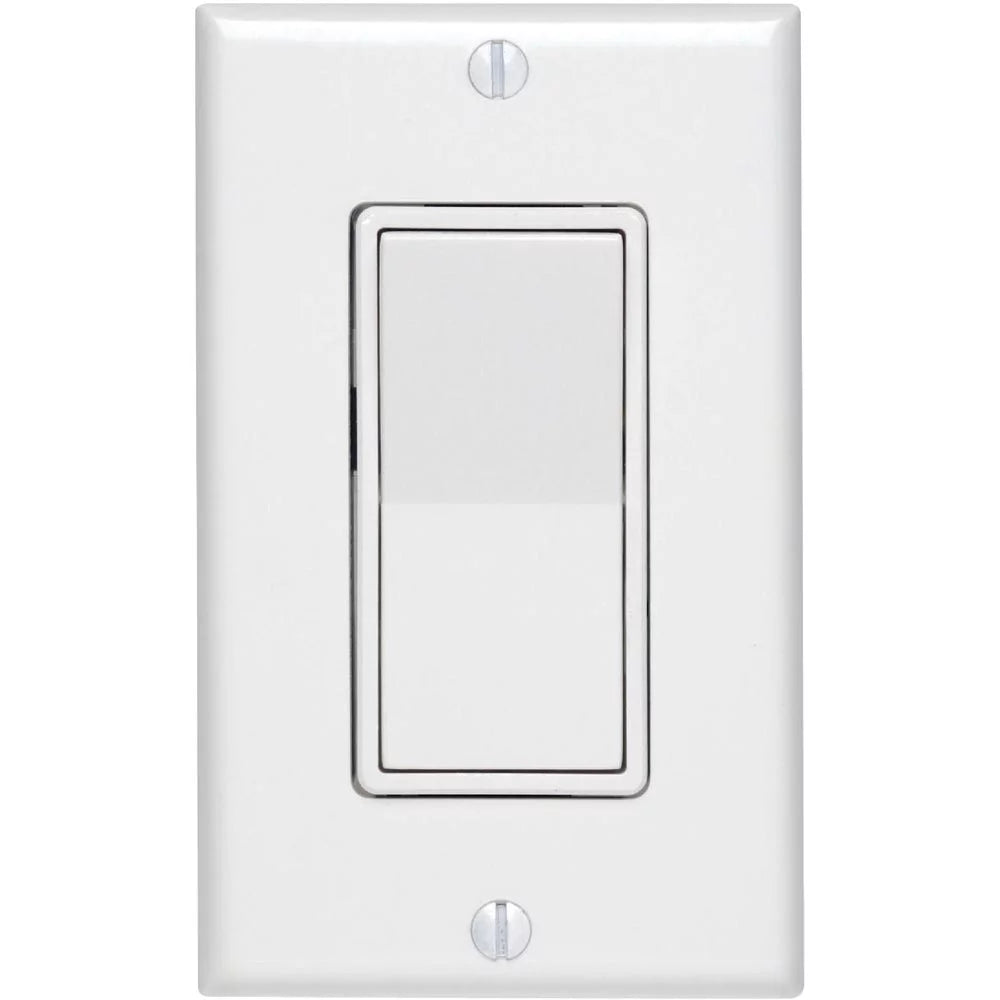 1PACK Do it Best Residential Grade 15 Amp Rocker Single Pole Switch, White