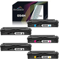 Amateck Compatible Toner Cartridge Replacement for 054H High Yield 5 Pack Black Cyan Magenta Yellow for ImageClass LBP-622Cdw, MF641Cw, MF642Cdw, MF644Cdw