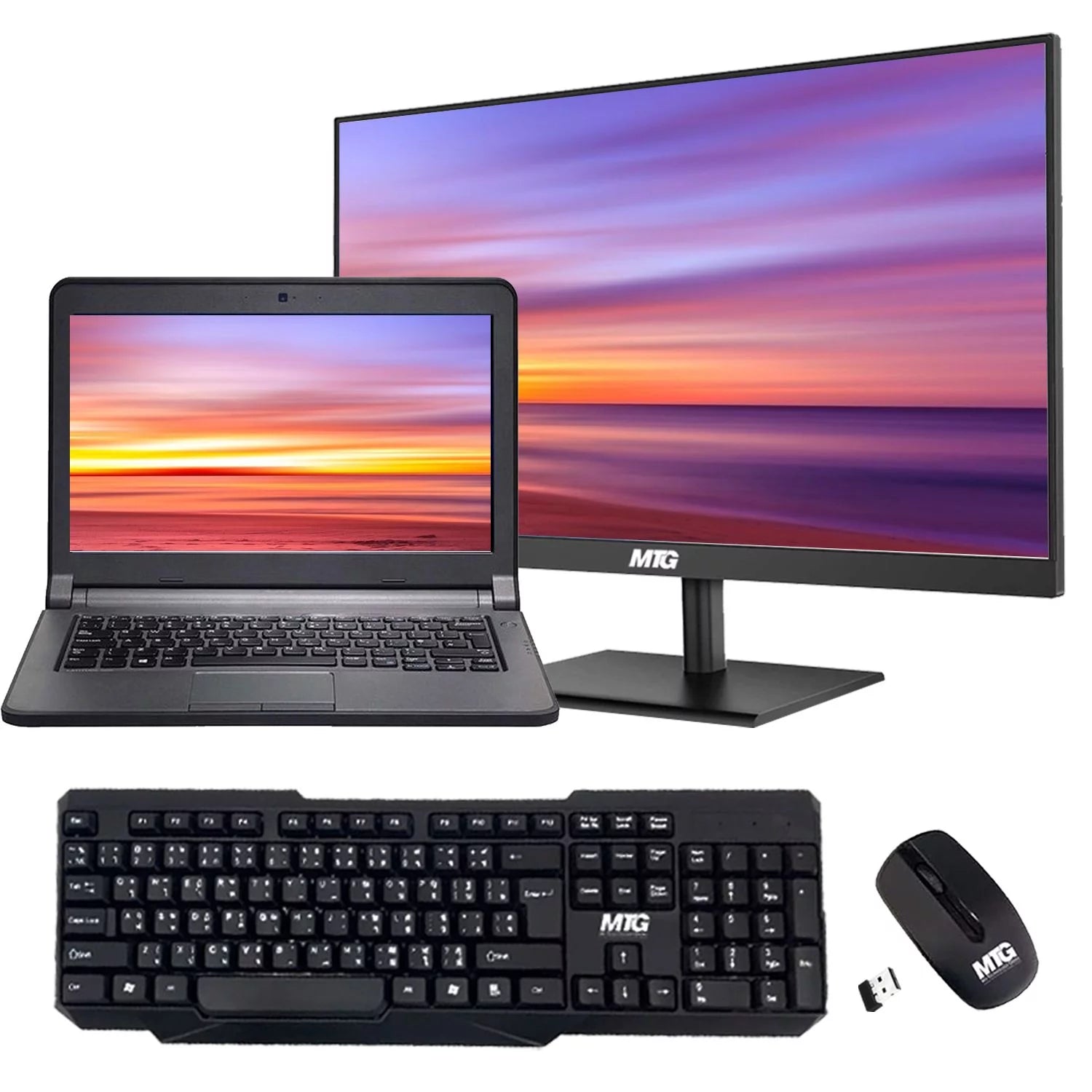 Restored 13.3 Inch Laptop HD Screen, Core i3 5th Gen Processor, 8GB DDR3 RAM, 1TB SSD, MTG New 24 Monitor, Inbuilt Webcam, HDMI, Wi-Fi, Bluetooth, Windows 10 Pro (Renewed)