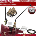 American Shifter  4L60 Shifter Kit Black 23 in. E Brake Cable Clamp Trim Kit for F4318