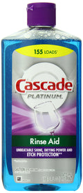 Cascade Rinse Aid Platinum Dishwasher Agent, Regular, 16 Fluid Ounce (Pack Of 6)