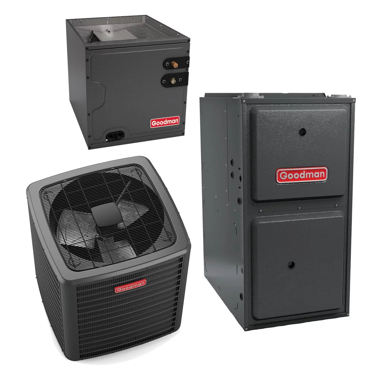 Goodman 4 Ton 14 SEER2 120,000 Btu 92% Afue Gas System (9-Speed Motor) - GSXN404810 - CAPF4961D6 - GM9S921205DN - TX5N4