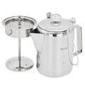 Uteam 1.2L Stainless Steel Coffee Pot Percolator 9 Cup Maker for Kitchen Camping Home
