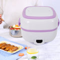 200W 1L Capacity Electric Lunch Box, Upthehill 3in1 Multifunctional Electric Steamer Mini Lunch Box