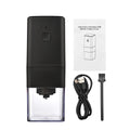 Portable Electric Burr Coffee Grinder with Adjustable Coarse Fine Grinding Removable Chamber for Home Travel Office Coffee Shop