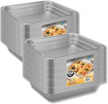Half Size Deep Aluminum Pans 9X13, Heavy Duty Disposable Foil Pans 100 count for Baking, Roasting & Storage, Catering, Grilling, Food Prepping & BBQ