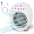 Portable Mini Fan Desktop Air Conditioner Water Mist Cool Humidifier Fan 4 In 1