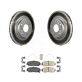 Transit Auto - Front Coated Disc Brake Rotors And Ceramic Pads Kit For Honda Civic KGA-104698