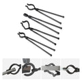 SKYSHALO Blacksmith Tongs 18¡± 4 PCS V-Bit Bolt Wolf Jaw Z V-Bit Gripping Tongs