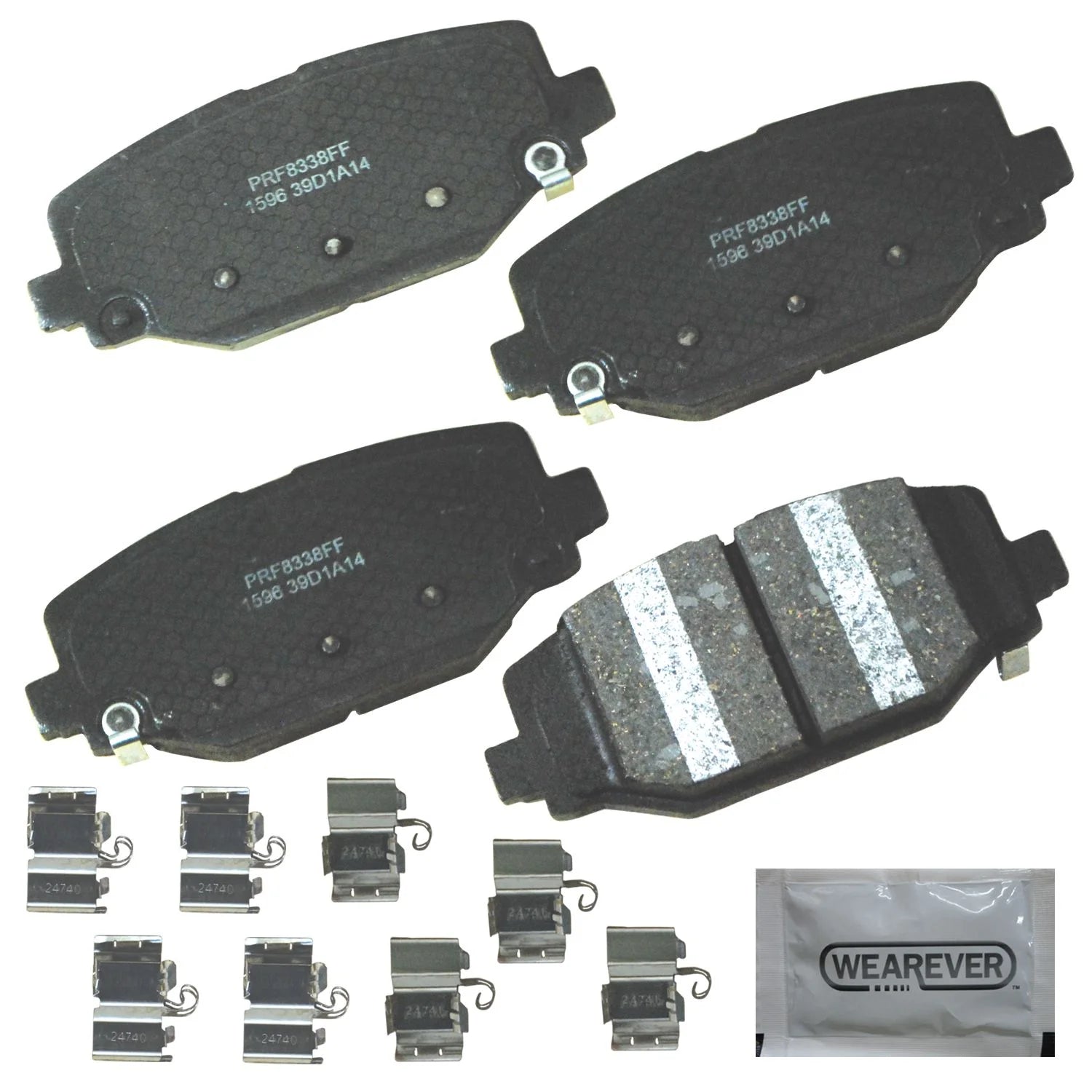 Carquest Professional Platinum Ceramic Brake Pads - Rear (4-Pad Set) Fits select: 2012-2020 DODGE GRAND CARAVAN, 2012-2016 CHRYSLER TOWN & COUNTRY