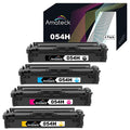 Amateck Compatible 4 Pack 054H High Yield Toner Cartridge Black Cyan Magenta Yellow for ImageClass LBP-622Cdw, MF641Cw, MF642Cdw, MF644Cdw Printers