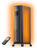 Dreo Radiator Heater, Upgrade 1500W Electric Portable Space Oil Filled Heater with Remote Control, 4 Modes, Overheat & Tip-Over Protection, 24h Timer, Digital Thermostat, Quiet, Indoor