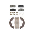 Transit Auto - Front Rear Ceramic Brake Pads And Drum Shoes Kit For Toyota Tercel Paseo KTN-100049