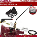American Shifter  4L60 Shifter Kit Black 23 in. E Brake Cable Clamp Trim Kit for F4337