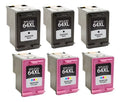 PrinterDash Replacement for Envy Photo 6220/6230/6255/7120/7130/7155/7800/7820/7830/7855/7864 High Yield Inkjet Combo Pack (3-Black/3-Color) (NO. 64XL) (N9J92AN_3PK/N9J91AN_3PKMP)